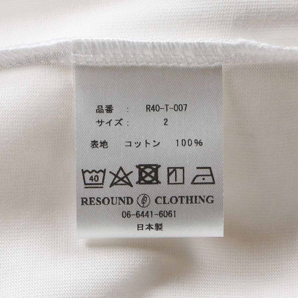 【ラスト1点-サイズ3】 BOX OVER TEE - WHITE / オーバーサイズ ボックスロゴTシャツ / RC40-T-007