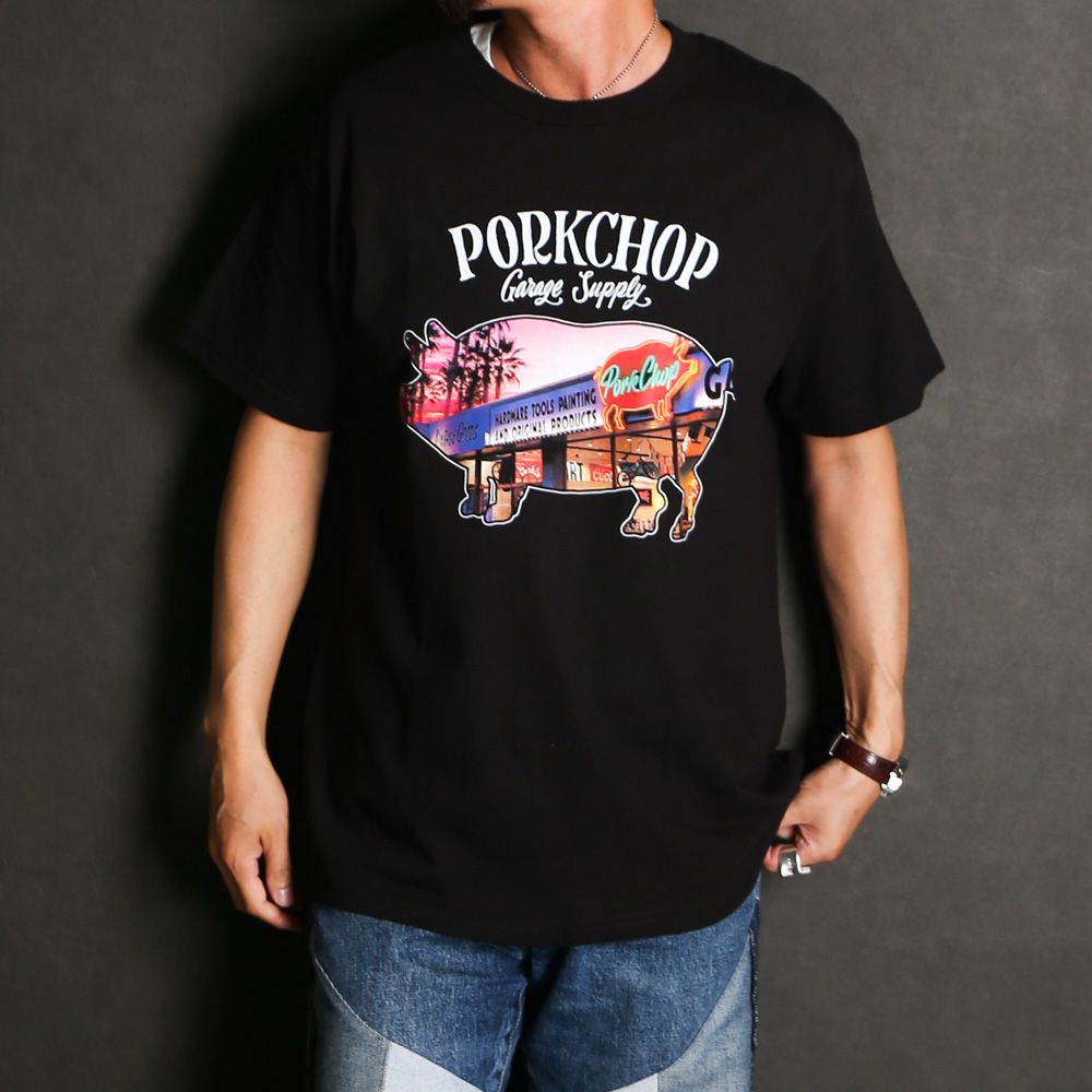 PCP STORE TEE - BLACK / ショートスリーブTシャツ