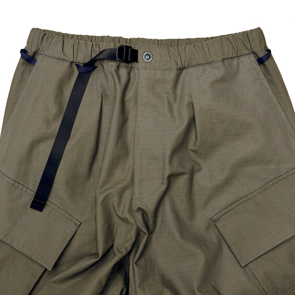 POLIQUANT - THE CHANGING LENGTH / HEM FATIGUE PANTS - OLIVE
