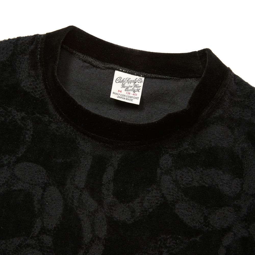 JQ VELOUR CREW NECK CS ＜SNAKE PATTERN＞ / スネークプリント ベロアカットソー / CL-25AW001SNK