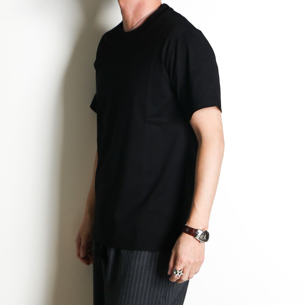 REGULAR FIT Tee - BLACK / オーガニックGIZA 80/3 天竺 サバイバルクロス® - レギュラーフィットTee / A26A19CS04B
