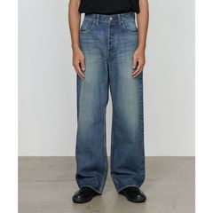 CLEAN CYLINDER FIT JEANS - INDIGO V.W / オーガニックコットン 13.5oz セルビッチデニム - クリーンシリンダーフィットジーンズ / M26A10PT12C