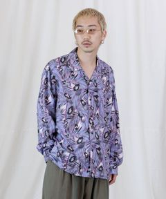 FLOATING L/S SH / グラフィック オープンカラーシャツ / 379106