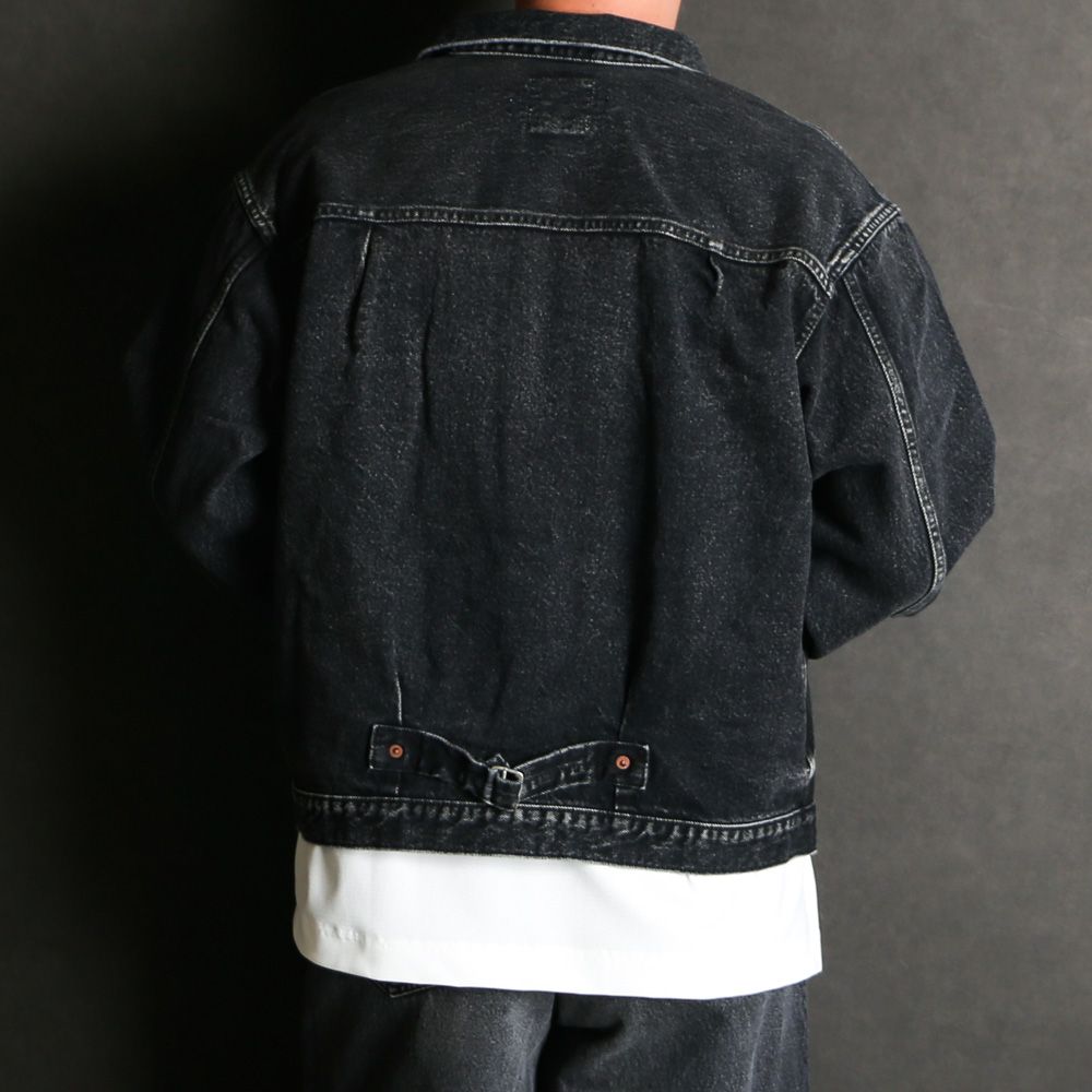 ×HAGUN / 2ND TYPE LAGE TRACKER JACKET - BLACK / デニムジャケット / VTM-25-O-108