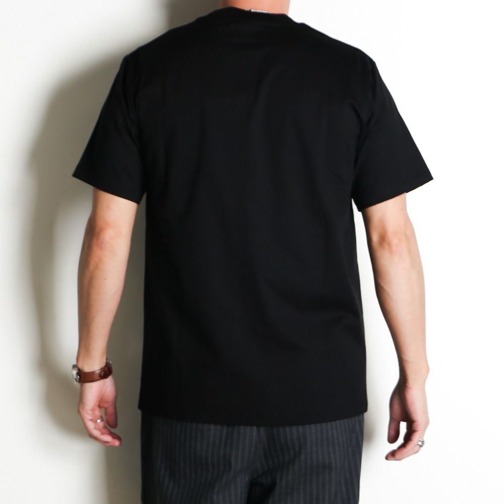 REGULAR FIT Tee - BLACK / オーガニックGIZA 80/3 天竺 サバイバルクロス® - レギュラーフィットTee / A26A19CS04B