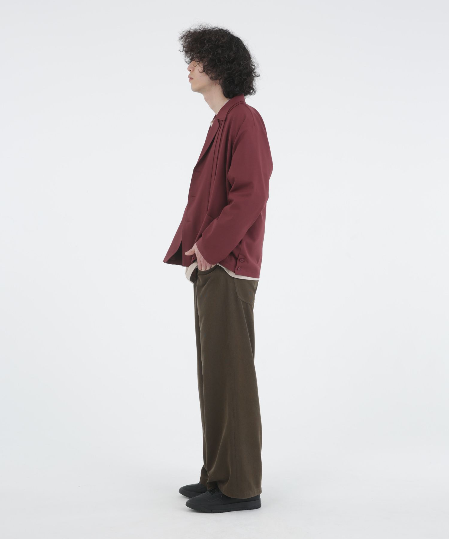 WORSTED WOOL-LIKE TWILL JK / シャツジャケット / 378205