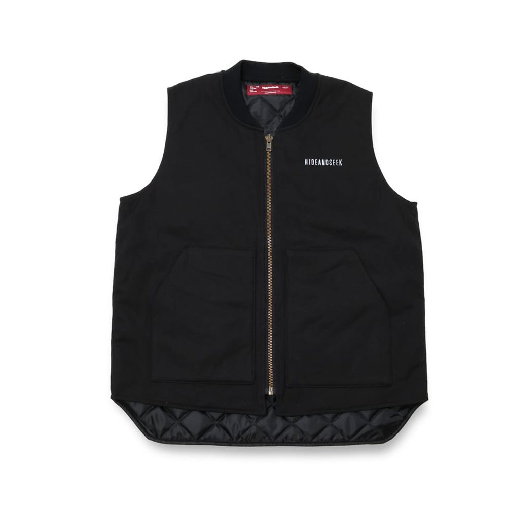 HideandSeek - Work Zip Vest(24aw) - BLK / ワークベスト / HJ-090324 | chemical  conbination