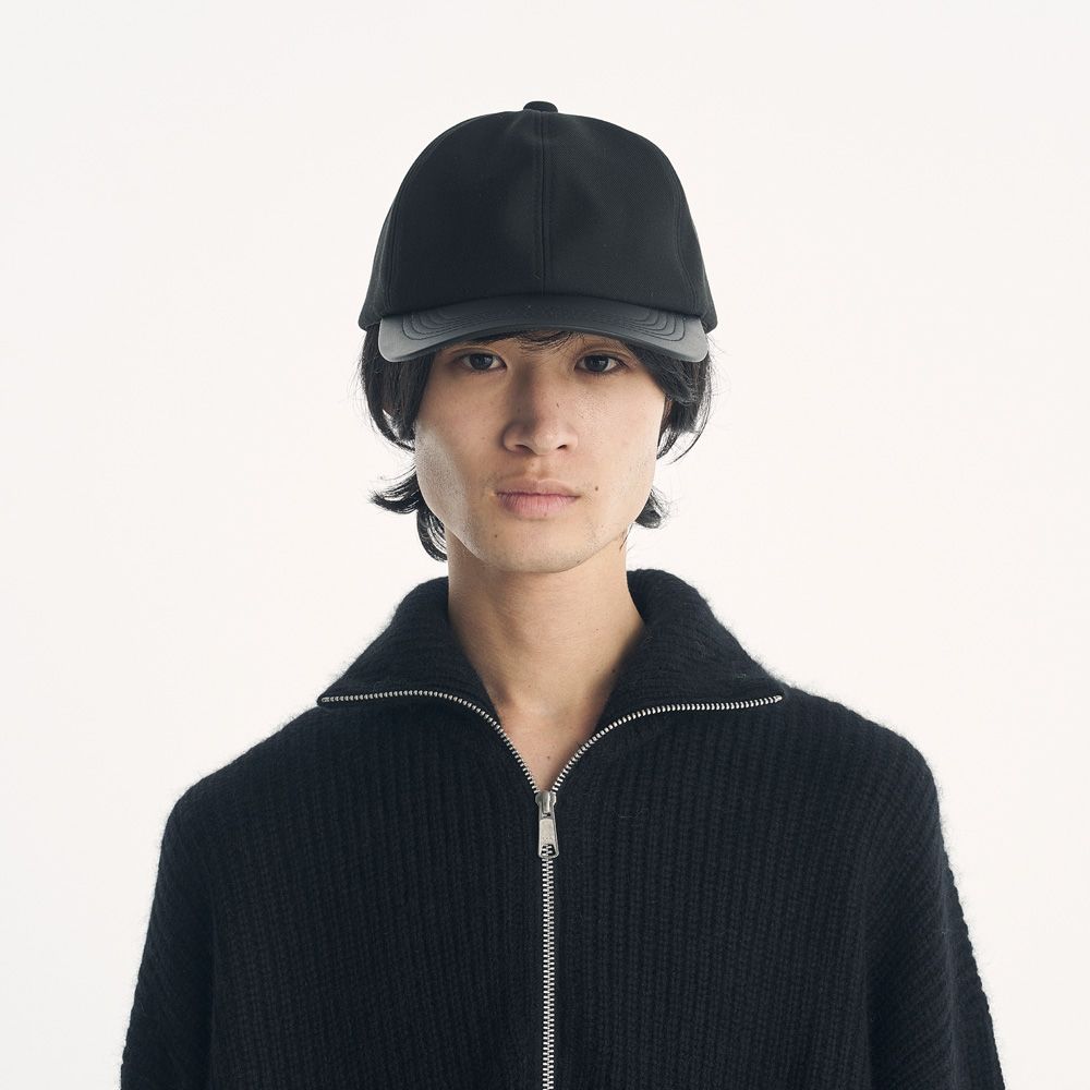 ×CA4LA / LEATHER B.B CAP - BLACK / ベースボールキャップ / VTM-26-A-121