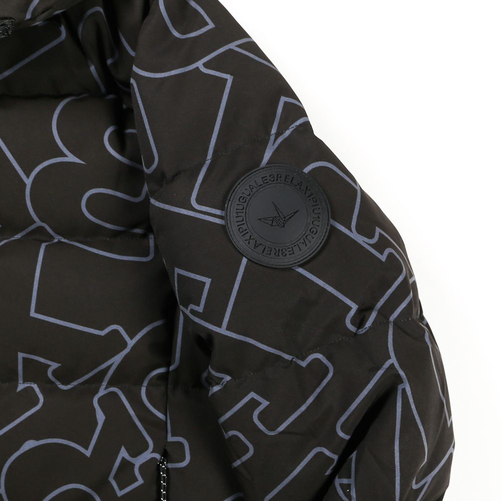 LETTERING DOWN JACKET / ダイアゴナルロゴ ダウンジャケット / USO-21042
