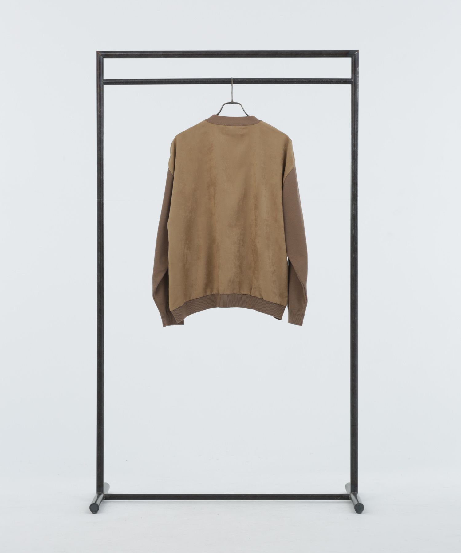 ECO SUEDE COMBI KNIT CD / エコスエード ニットカーディガン / 278208