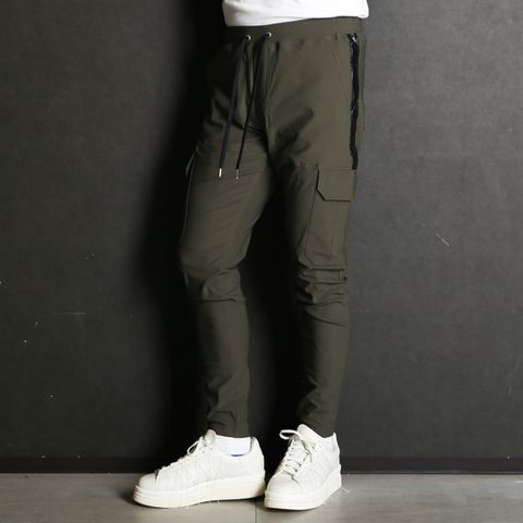 Darrell cargo PT - KHAKI / ナイロン カーゴパンツ ダレル / BASIC-ST-010