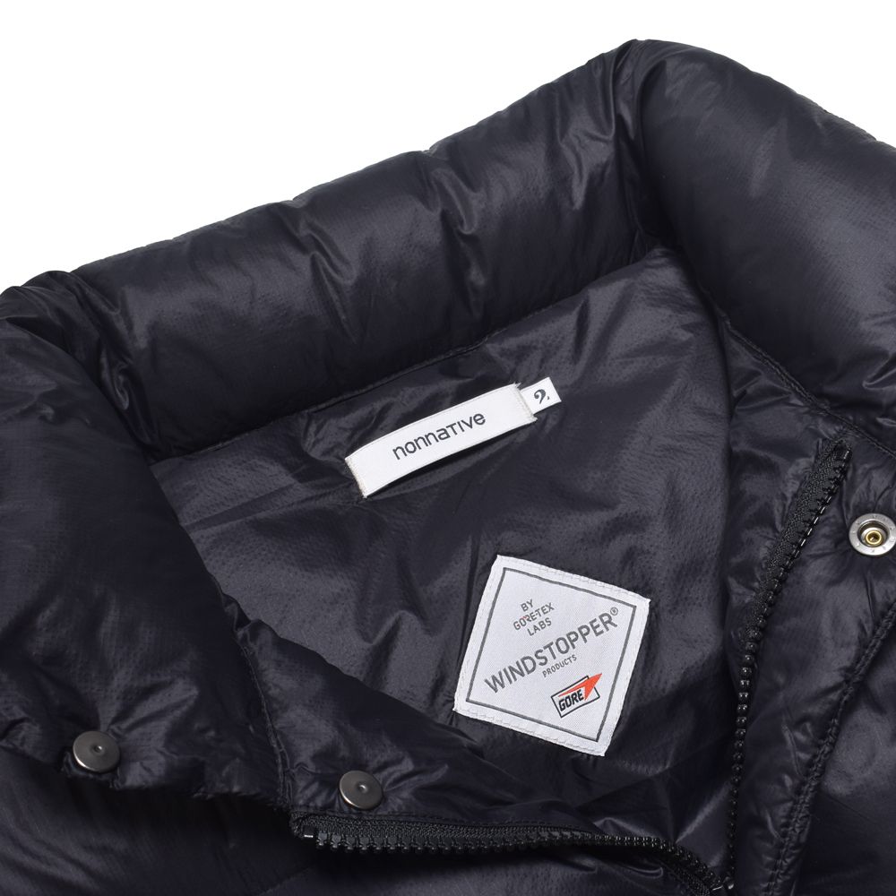 MINEDENIM × nonnative / EXPLORER DOWN VEST NYLON MINI RIPSTOP WITH WINDSTOPPER®︎ / NN-V4752