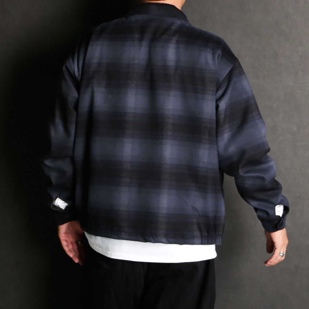 HideandSeek - Check Harrington Jacket - BLK / チェックジャケット / HJ-090524 |  chemical conbination