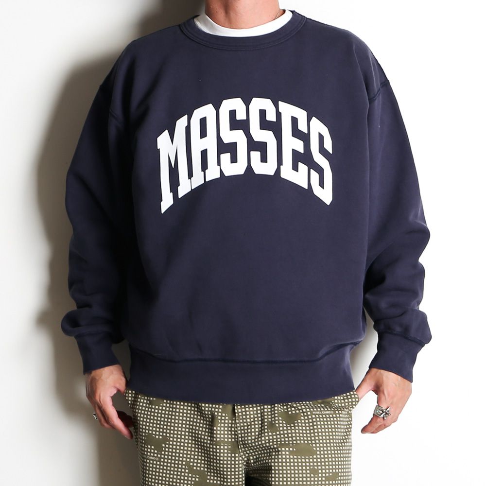 MASSES - SWEAT HOODED ARCH WASH - Navy / プルオーバー