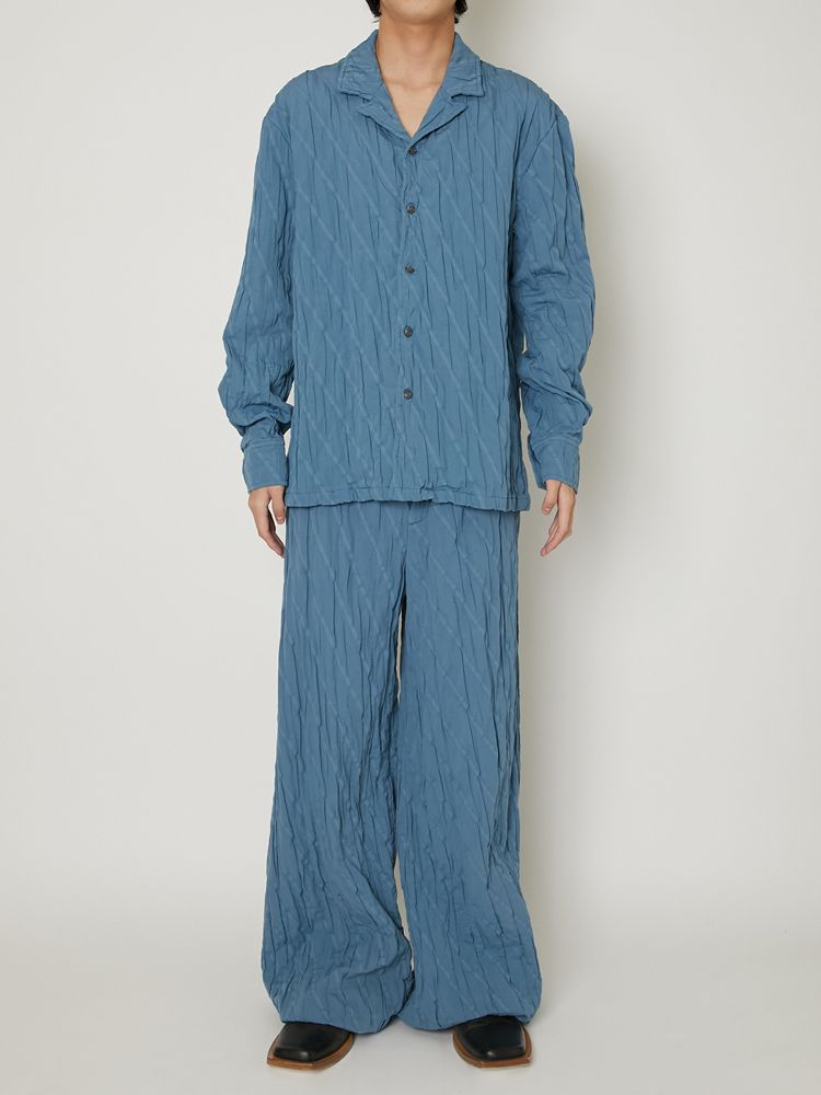 "COTTON PLEATS" SHIRTS / オープンカラーシャツ / TA23AW-SH024