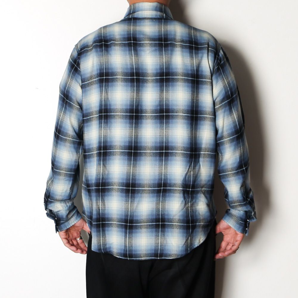 R.Flannel Ombre Western Shirt  - BPT / MDFBF10502