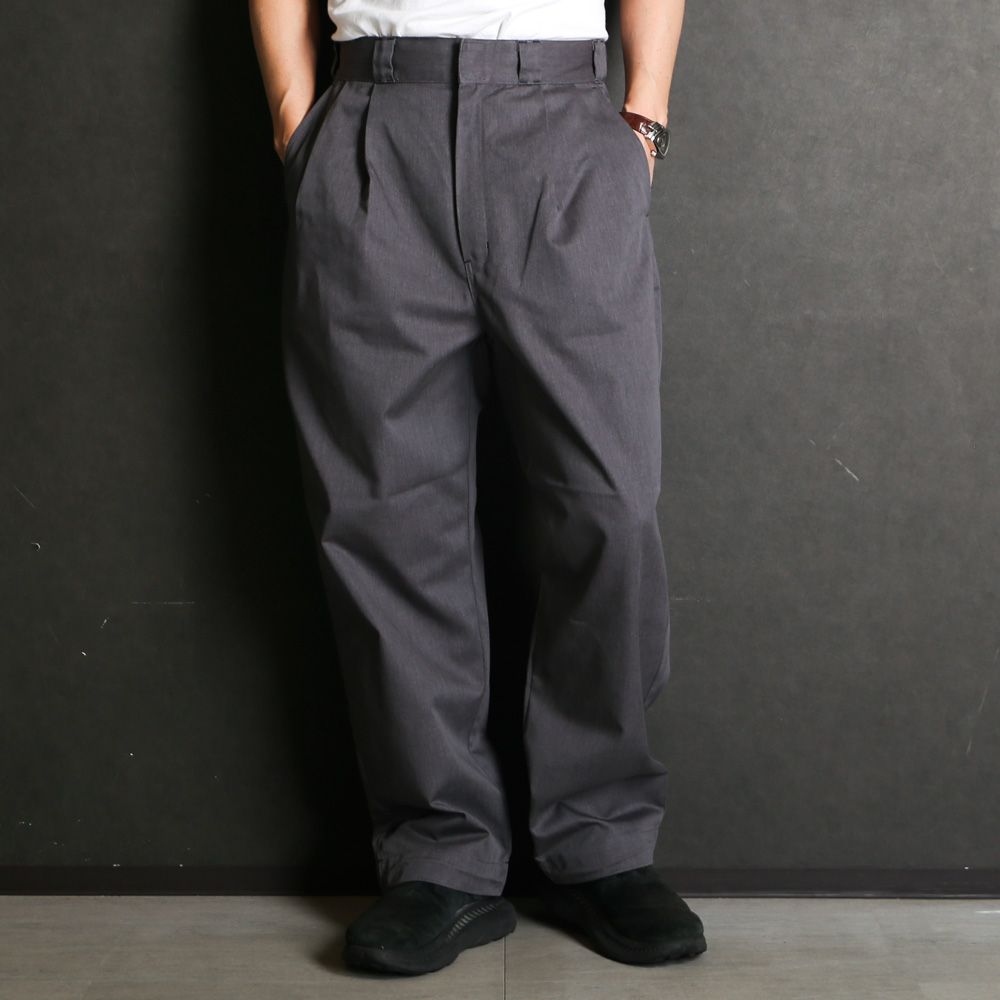 × DICKIES / 2TUCKS TROUSERS - T.GRAY / 2261-CP40-029