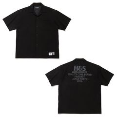 H&S×Chrome 8℃- S/S Shirt (26aw) - BLK / 半袖シャツ / HS-070126
