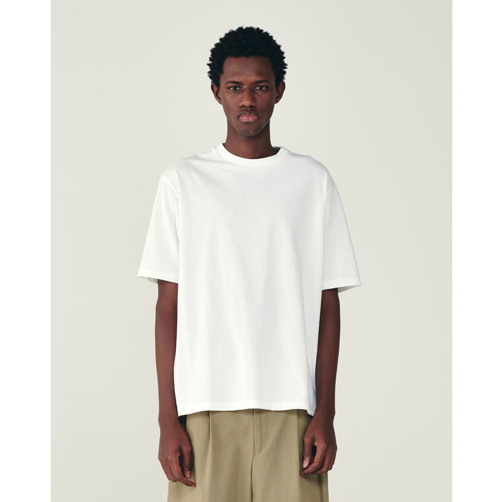 CREW NECK TEE - WHITE / 30/1オーガニックコットン空紡天竺 - クルーネックTee / M26B14CS02B
