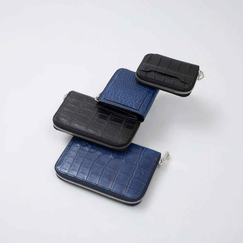 CRISTY COIN CARD WLT / AI CROCO / INDIGO / ITTI-WLT-012-H