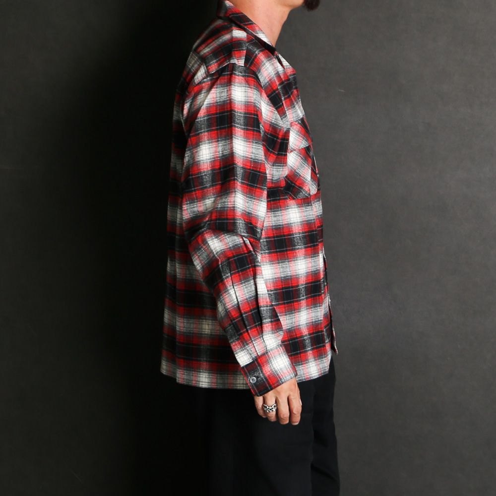 Check L/S Shirt (26aw) - Red / チェックシャツ / HS-080326