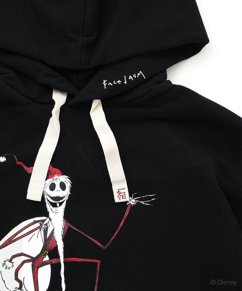 FACETASM - NIGHTMARE BEFORE CHRISTMAS ZIPPER HOODIE SANTA JACK