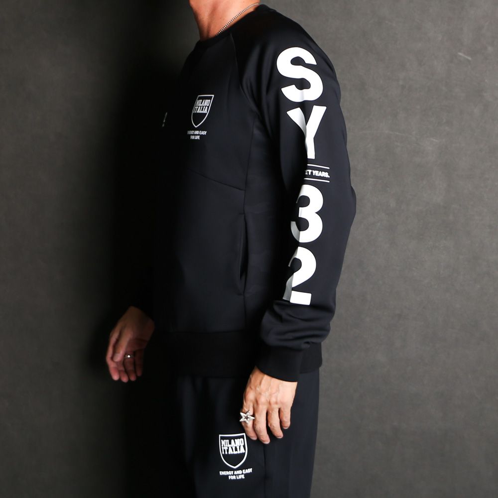 新品☆SY32 クルーネック double knit crew SY32 by SWEET YEARS - DOUBLE KNIT EMBOSS LOGO P/O CRW