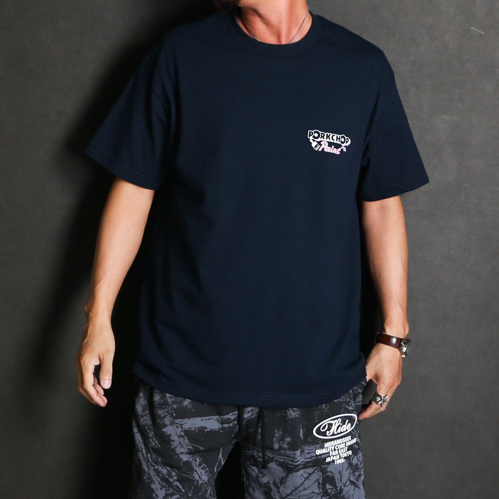 PCP PORK TEE - NAVY / ショートスリーブTシャツ