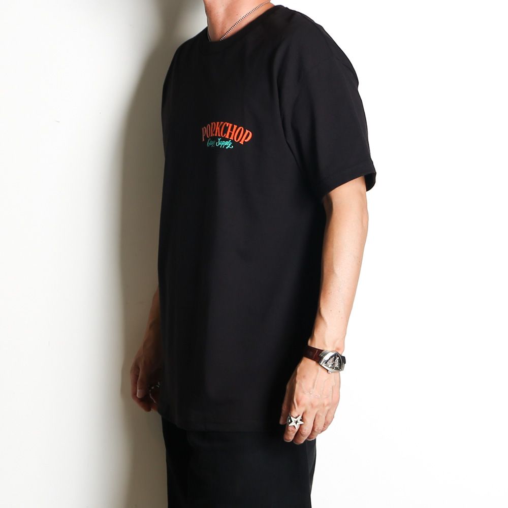 PCP BACK TEE - BLACK / ショートスリーブTシャツ