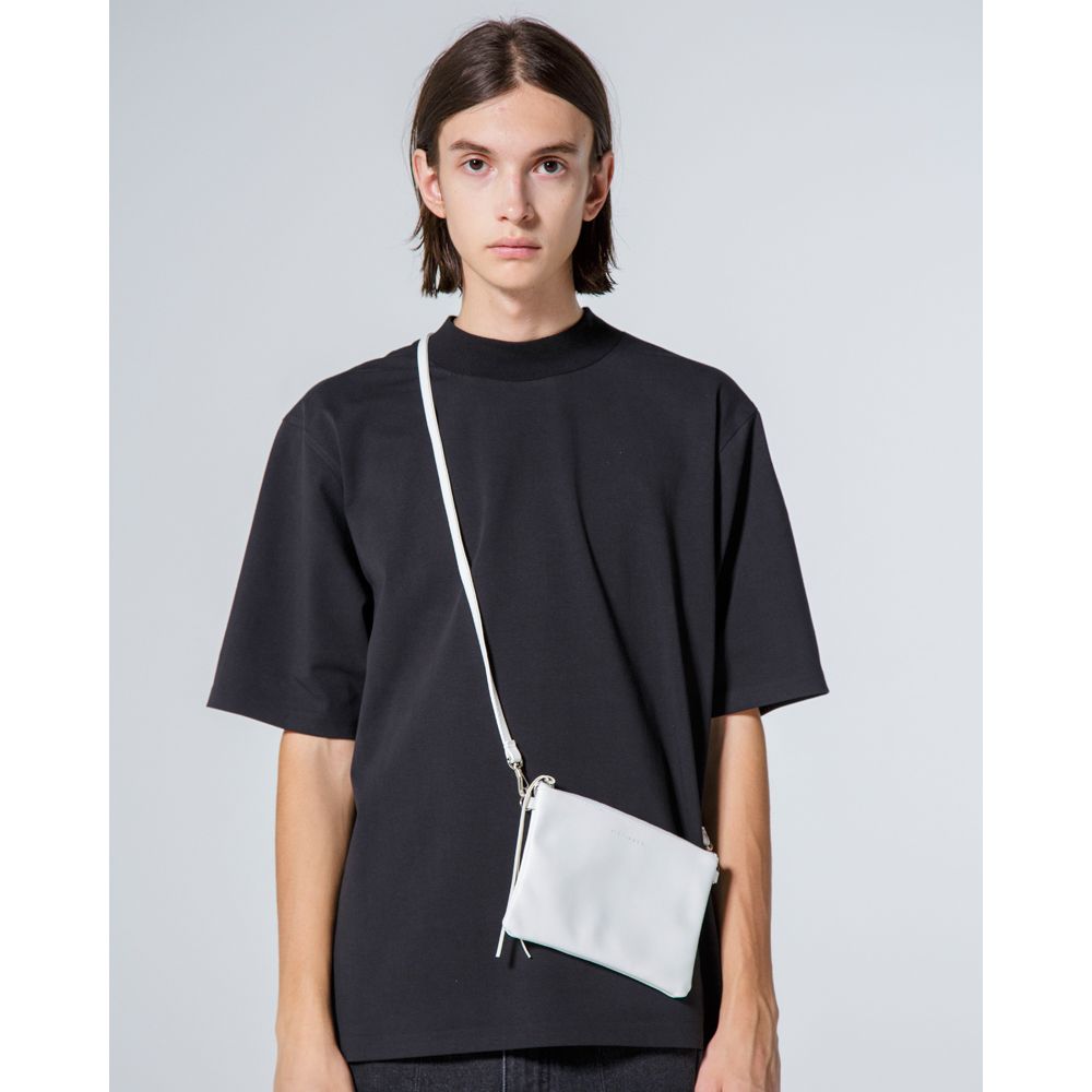 LEATHER SHOULDER BAG / PVCレザー ショルダーバッグ/ VTM-21-A-011