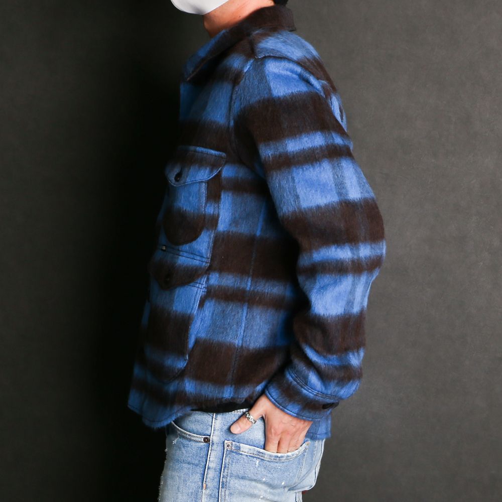 PLAID FUR WORK SHIRTS-TYPE JACKET / ブランケットチェック ワークシャツジャケット / TJK-F2016