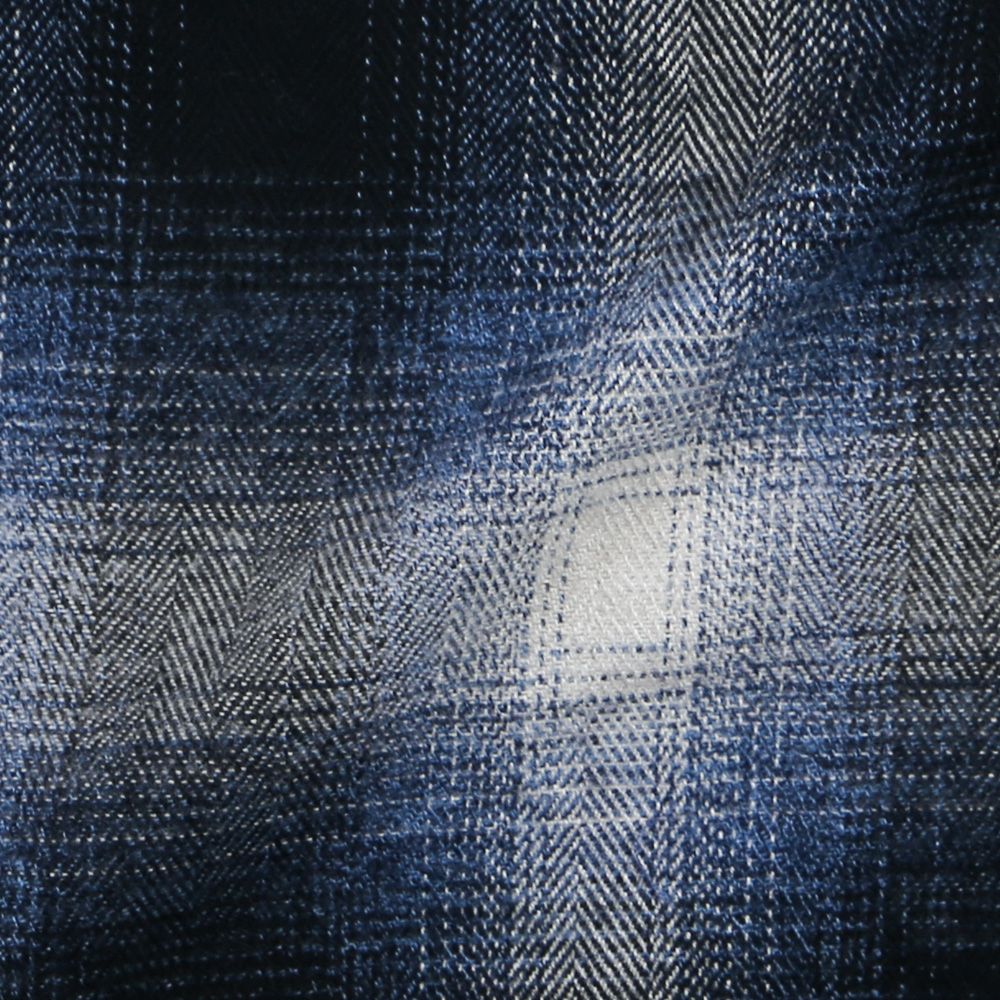 flannel check JK - BLUE / フランネルチェック CPOジャケット / RC38-JK-007