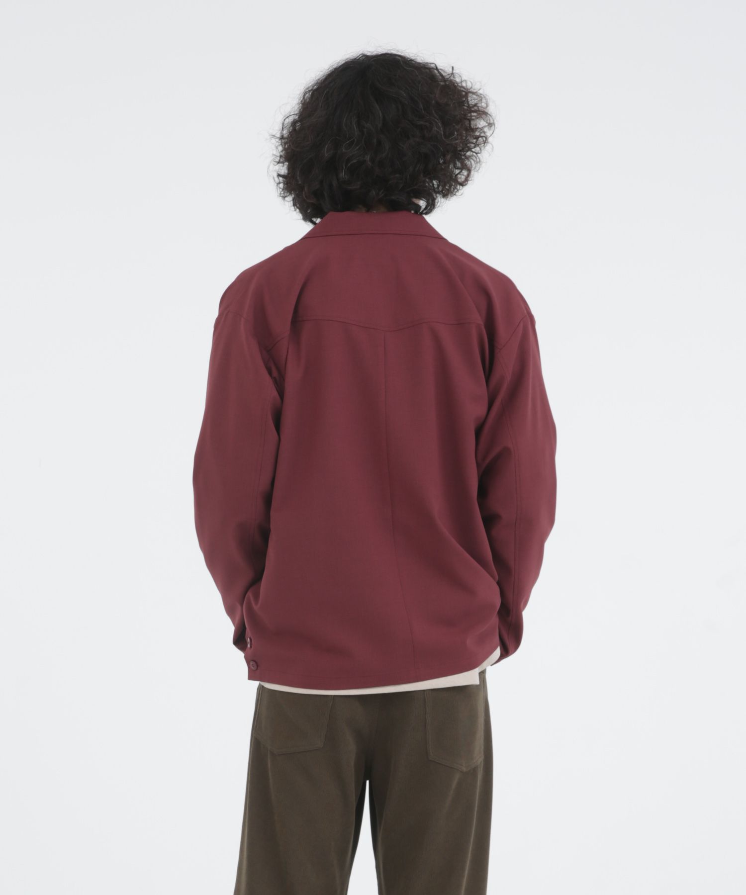 WORSTED WOOL-LIKE TWILL JK / シャツジャケット / 378205