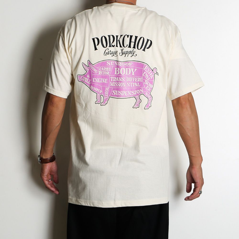 PCP BACK TEE - CREAM / ショートスリーブTシャツ
