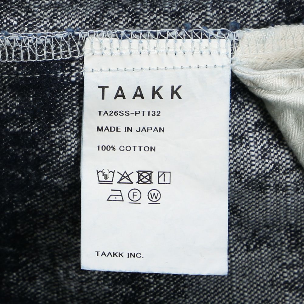"TAAKK DENIM" Wide Denim - One Wash / ワイドデニム / TA26SS-PT132