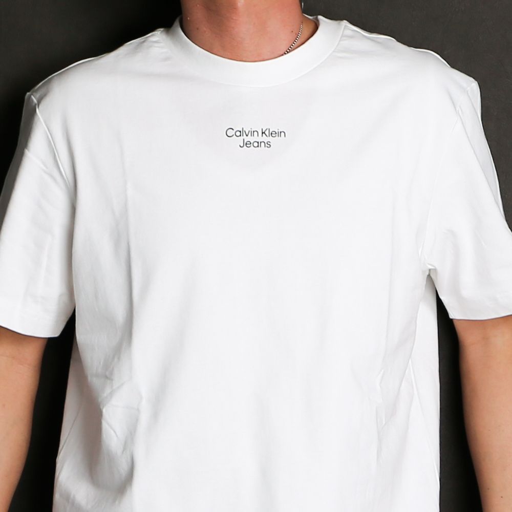 Calvin Klein Jeans - AS- STACKED MICRO BRANDING TEE / Tシャツ