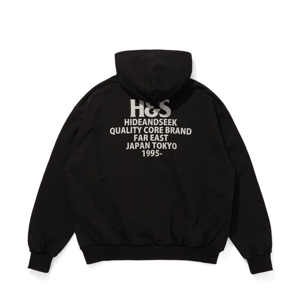 H&S Hooded Sweat Shirt (25aw) - BLK / プルオーバーパーカー / HC-100625