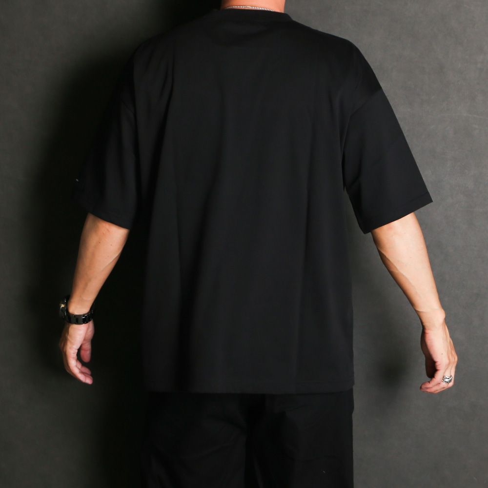 BOX OVER TEE - BLACK / オーバーサイズ ボックスロゴTシャツ / RC40-T-007