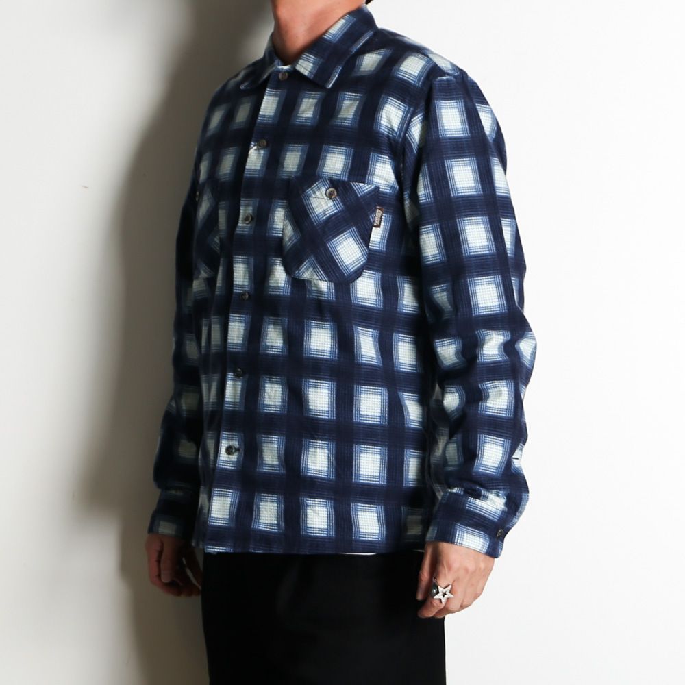 SD Print Flannel Check Shirt / フランネルシャツ / SHOLC300