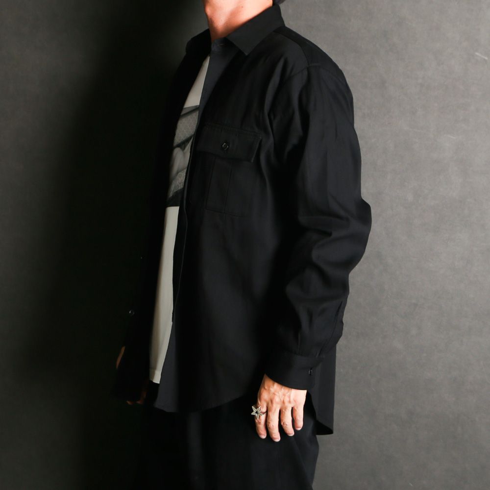 【ラスト1点-サイズ3】 Denim Military SH - BLK / 2509-5001