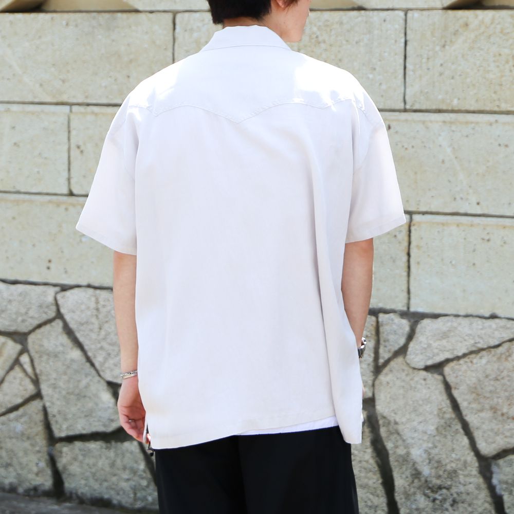 TE TWILL WIDE WESTERN H/S SH / ウエスタンヨーク ワイドシルエットシャツ / 379116