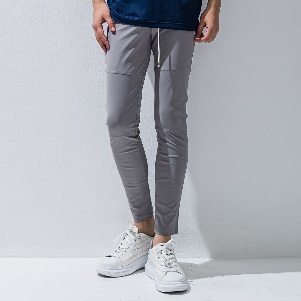 Johnson LINE NYLON PT - GREYWH / ナイロンラインパンツ / BASIC-ST-009
