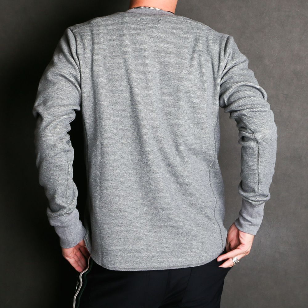 BOMBER HEAT® THERMAL L/SL HENLEY-NECK SHIRTS / 裏起毛 サーマル ヘンリーネックロングスリーブTシャツ / TCS-F2002