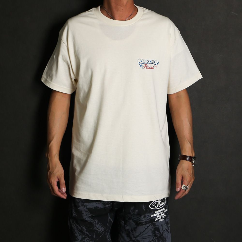 PORKCHOP - PCP PORK TEE - CREAM / ショートスリーブTシャツ