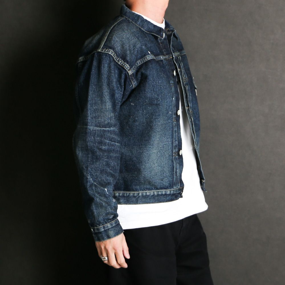 【ラスト1点-サイズM】 #001 T-BACK DENIM JACKET / 2026JK-YY-0001