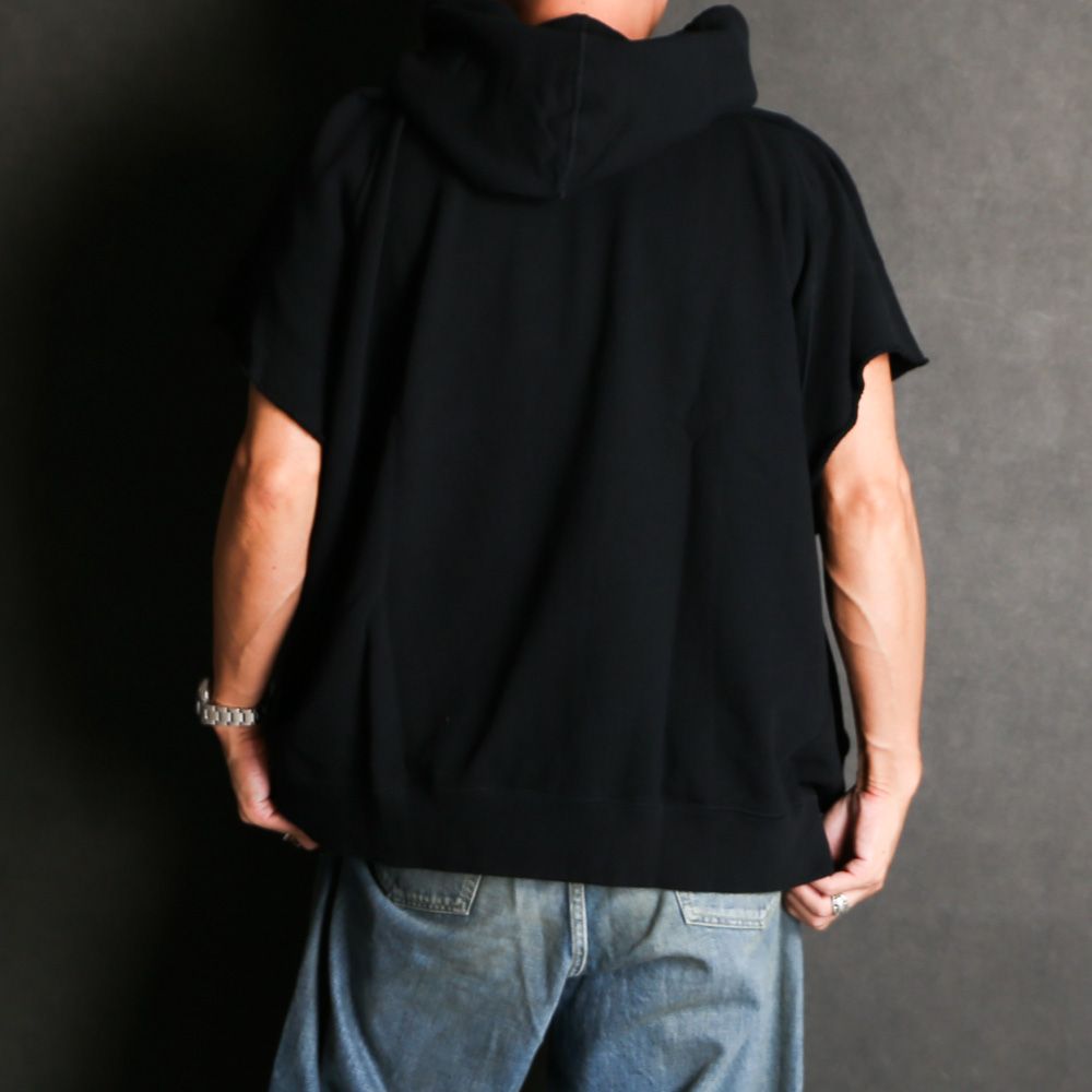 Cutoff Sleeve Big Hoodie / 2308-6003