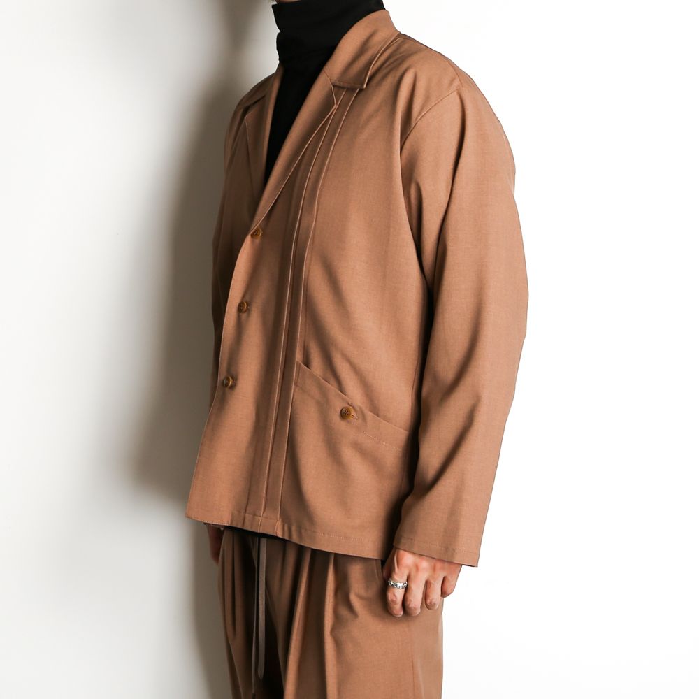 WORSTED WOOL-LIKE TWILL JK / シャツジャケット / 378205
