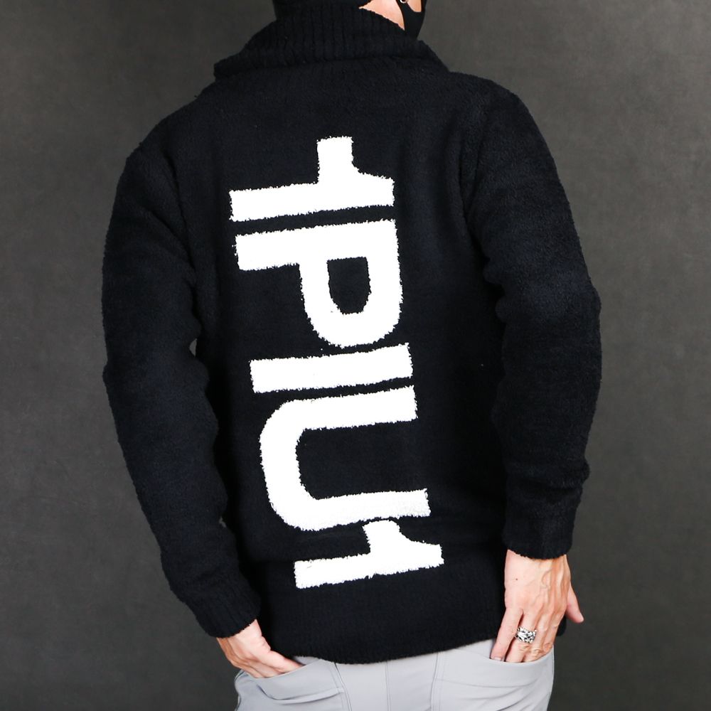 LOGO KNIT SHAWL CARDIGAN / ビッグロゴ ニットショールカーディガン / USK-20011