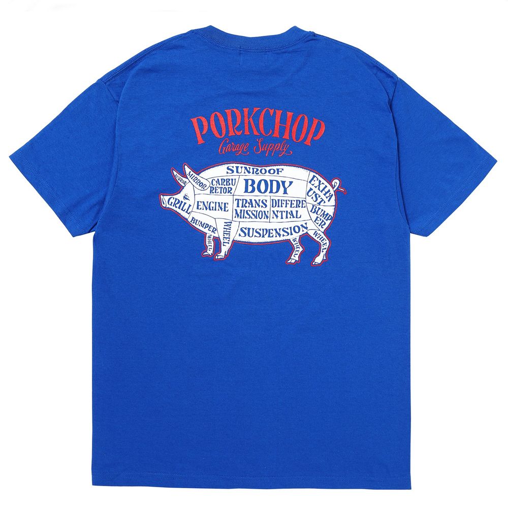 PORK BACK TEE - BLUE / ショートスリーブTシャツ
