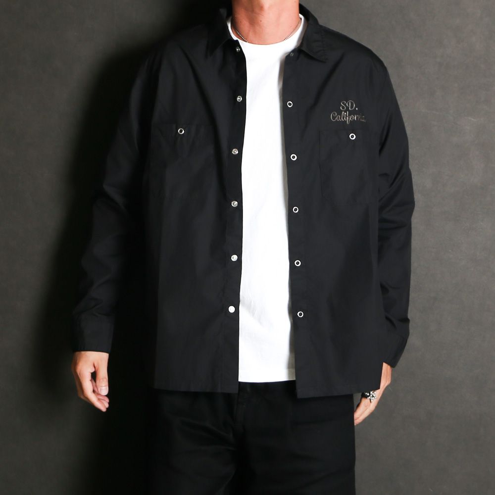 【ラスト1点-サイズL】 SD Dress Work Shirt LS / ワークシャツ / SHOLE240